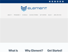 Tablet Screenshot of elementcrossfit.com